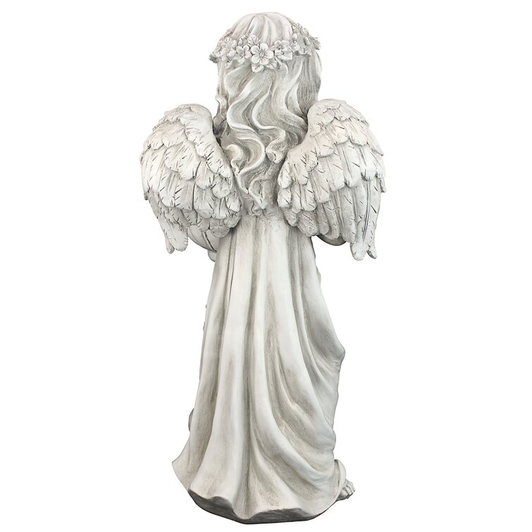 Angelique's Garden Splash Angel at Birdbath Statue